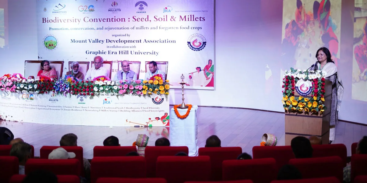 माउंट वैली एसोसिएशन की पहल से ग्राफिक ईरा हिल विश्वविद्यालय में जैव विविधता मिलेट्स और मिट्टी पर शोधकर्ताओं ने 2 दिन तक किया गहन मंथन