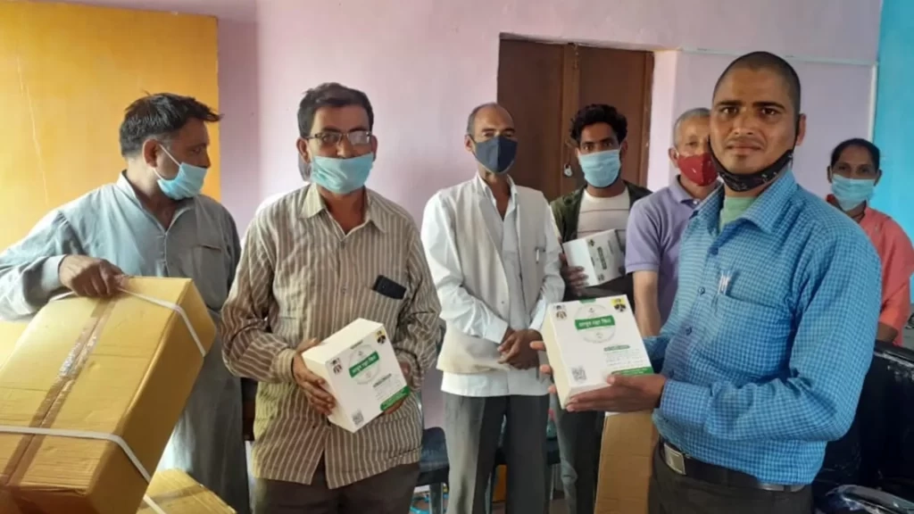 Health Kit distribution in Mount valley development association health camp programme